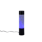 Glitter LED table lamp matt black RGB