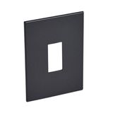 Arteor™ - Plate - square - 1 vertical module - 2'' x 4'' - Graphite