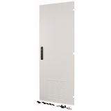 Section door, ventilated IP42, hinges right, HxW = 2000 x 300mm, grey