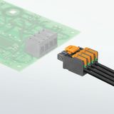 PCB plug-in connector (wire connection), 5.00 mm, Number of poles: 4, 