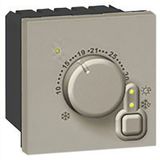 Arteor 230V AC Electronic Room Thermostat 2 Module Champagne