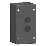 Harmony XALG, Empty control station, mineral reinforced polyamide, black, 2 cut-outs, for severe environments