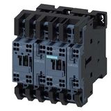 Reversing contactor assembly with IO-Link, AC3, 7.5 kW/400 V, 24 V DC 3-pole S0