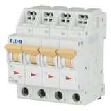 Miniature circuit breaker (MCB) with plug-in terminal, 13 A, 4p, characteristic: C