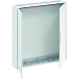 B47 ComfortLine B Wall-mounting cabinet, Surface mounted/recessed mounted/partially recessed mounted, 336 SU, Grounded (Class I), IP44, Field Width: 4, Rows: 7, 1100 mm x 1050 mm x 215 mm