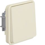 Push-button insert with rocker, change-over contact, W.1, polar white