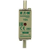Fuse-link, LV, 10 A, AC 690 V, NH000, aM, IEC, dual indicator, live gripping lugs