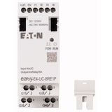 I/O expansion, For use with easyE4, 12/24 V DC, 24 V AC, Inputs/Outputs expansion (number) digital: 4, Push-In