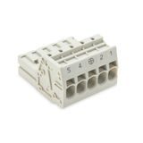 831-3205/000-9032 1-conductor male connector; Push-in CAGE CLAMP®; 10 mm²