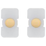 2 buttons Tondo lightable gold