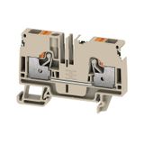 Feed-through terminal block, PUSH IN, 6 mm², 800 V, 41 A, Number of co