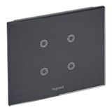 KNX TOUCH CONTROL MECHANISM 2 MODULES BLACK