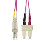 FO Patchcord Duplex LC/SC, 50/125æm OM4, LS0H-3,violet, 5.0m