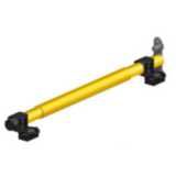 Muting sensor arm mounter for through-beam sensor; length 400 mm (2 mo