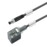 Valve cable (assembled), Straight plug - valve plug, DIN design B (10 