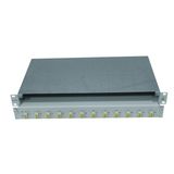FO Patchpanel 19", 1U, sliding, for 16 fibers, LC, SM
