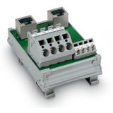 Interface module 2xRJ-45 PCB terminal blocks, double-row