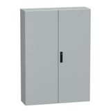 Spacial CRNG plain door w/o mount.plate. H1400xW1000xD300 IP55 IK10 RAL7035