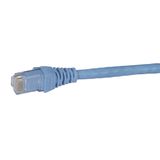 Patch cord category 6 UTP PVC light blue 1 meter