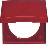 Frame with hinged cover, Integro Flow, red glossy