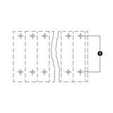 Double-deck PCB terminal block;2.5 mm²;Pin spacing 5 mm;gray