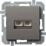 SOCKET TEL KS DOUBLE 2x RJ11 6/4 TI XO 4417057