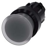 Illuminated mushroom pushbutton, 22 mm, round, plastic, clear, 30 mm, momentary 3SU1001-1AD70-0AA0-Z Y10