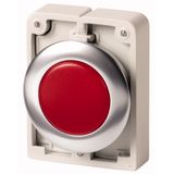 Indicator light, RMQ-Titan, flat, Red, Front ring stainless steel