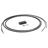 Allen-Bradley 43GR-TMC15SL Glass Fiber Optic Cable, Diffuse(Bifurcated), Glass, For use with Large Apertures, Combination Brass/StnlsStl, TM Right Angle Threaded 5/16, One Sensing Tip (Standard), Stainless Steel Flxbl Conduit, 500 degree F