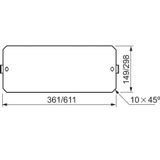 2ROWS MOUNTING PLATE F/DLP /PLAX7