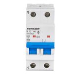 Miniature Circuit Breaker (MCB) AMPARO 6kA, B 20A, 1+N