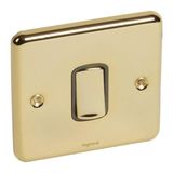 Synergy™ Authentic - 1 gang 1-way switch - 10AX - Glossy gold