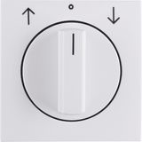 Centre plate rotary knob rotary switch blinds, Berker S.1/B.3/B.7, pol