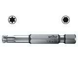 WIHA Lange Standaard bit TORX kogelkop E 6,3 7045BE T10x70