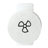 LENS WITH ILLUMINATED SYMBOL FOR COMMAND DEVICES - VENTILATION/EXTRACTION AIR - SYSTEM WHITE