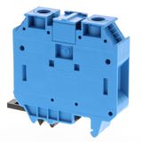 Feed-through DIN rail terminal block with screw connection for mountin