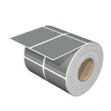 Device marking, Self-adhesive, 76.2 mm, Polyester, silver