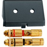 Slot with high-end speaker connector, black, System M, System M, System Design, System Surface