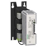 rectified and filtered power supply - 3-phase - 400 V AC - 24 V - 20 A