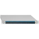 Spleissbox, ausziehbar, 19""/1HE, 24xSC-D, OS2, blau