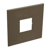 Arteor™ - American and South African standard plate square version 2 modules for 4''x4'' box - Dark Bronze