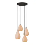 Lucide CINZIA - Hanging lamp - Ø 55.5 cm - 4xE27 - White