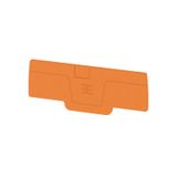 End plate (terminals), 75.55 mm x 2.1 mm, orange