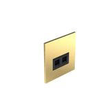 Art d'Arnould - RJ45 socket category 6 UTP 2 modules Epure - Brushed Gold