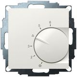 UP room controller, RAL9010 glossy 55x55, 5-30C, AC 230V, output contactless via triac, switchable 5 actuators each 3W