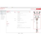 Three-pole earthing and short-circuiting cable 16mm² with crimped cabl