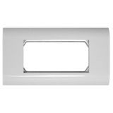 Frame Double 80x148mm for centralplates 45x45mm, RAL9010