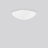 Flat Basic, white, on/off Ceiling and wall luminaires, D 420 H 124, Op