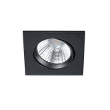 Pamir LED recessed spotlight matt black square
