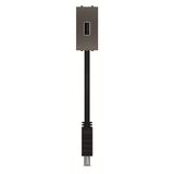 N2155.91 AN USB female-female connection unit with cable - 1M - Anthracite